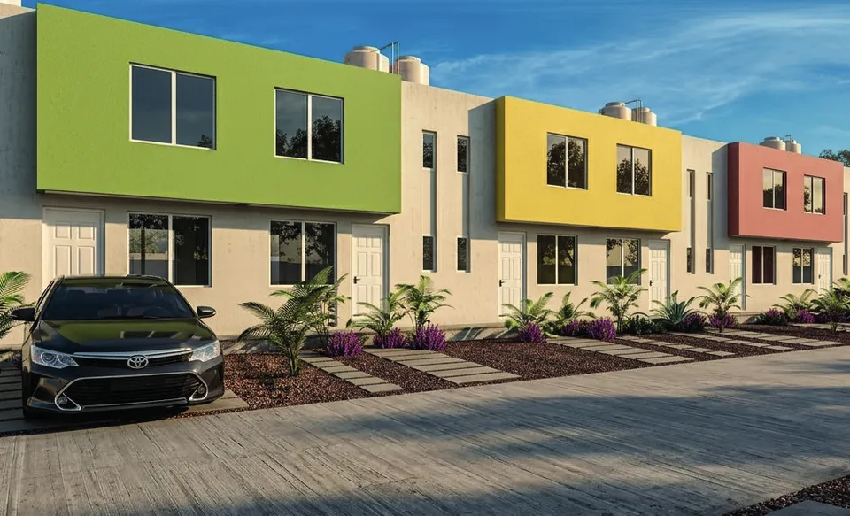Fachadas de casas Lerma en colores